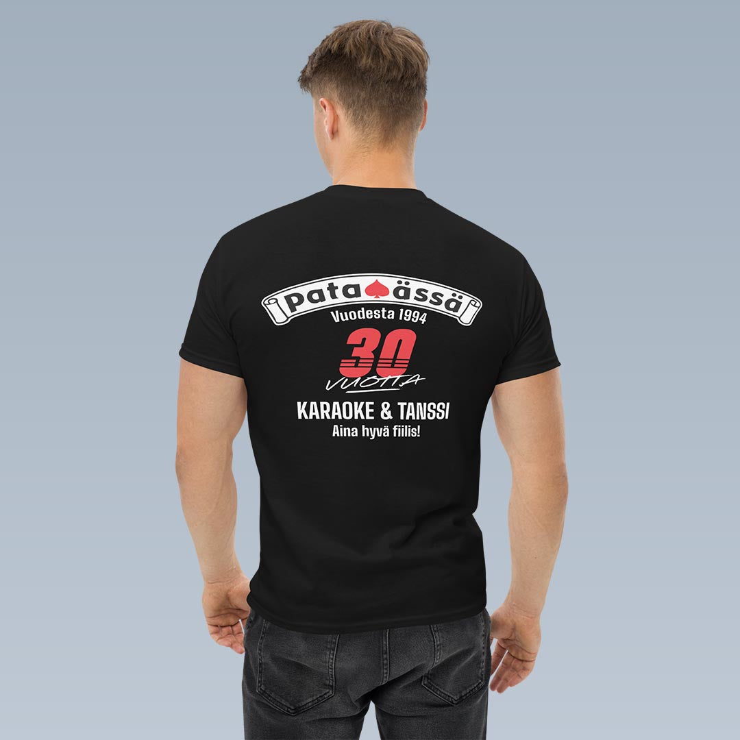 Pataässä juhla t-paita unisex musta