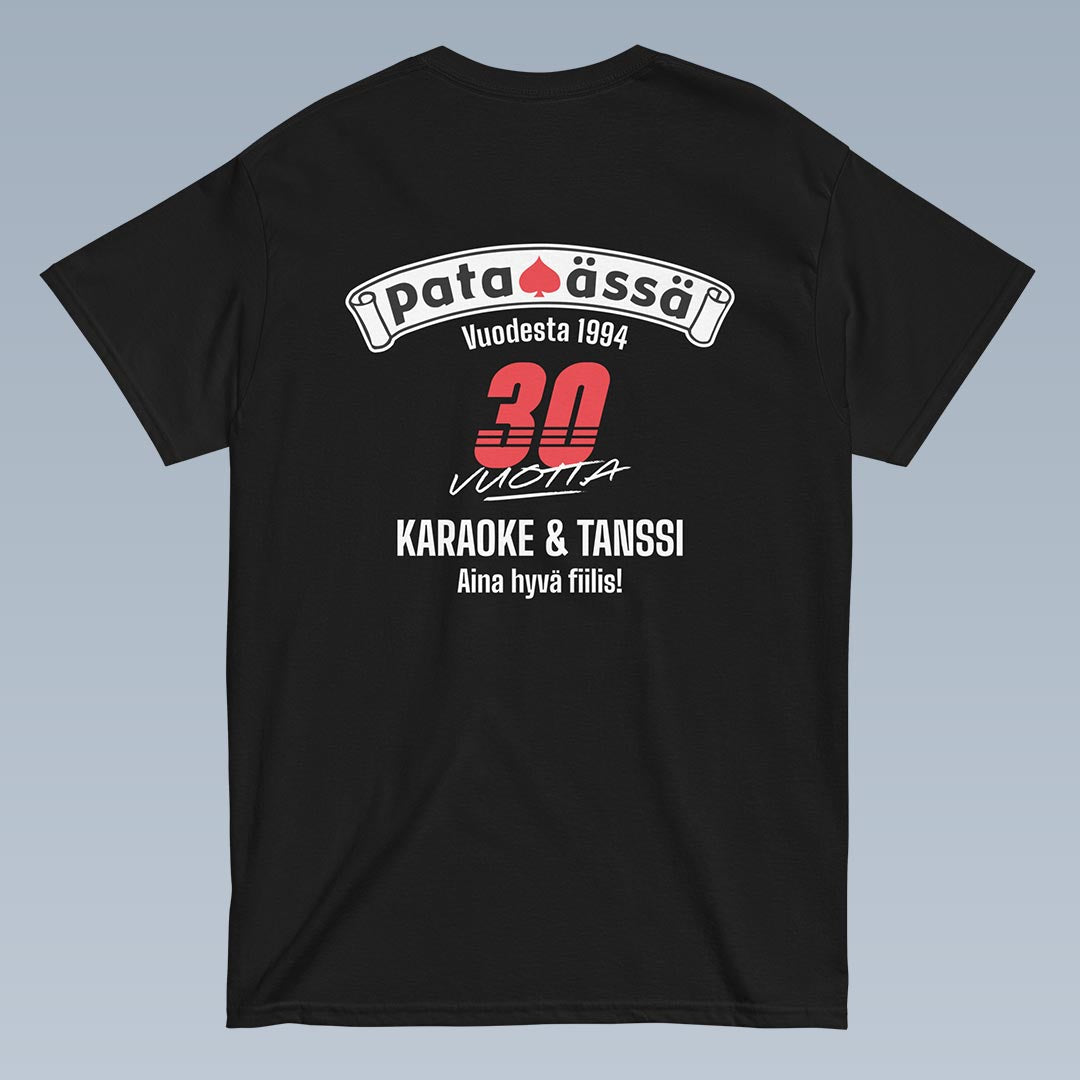 Pataässä juhla t-paita unisex musta