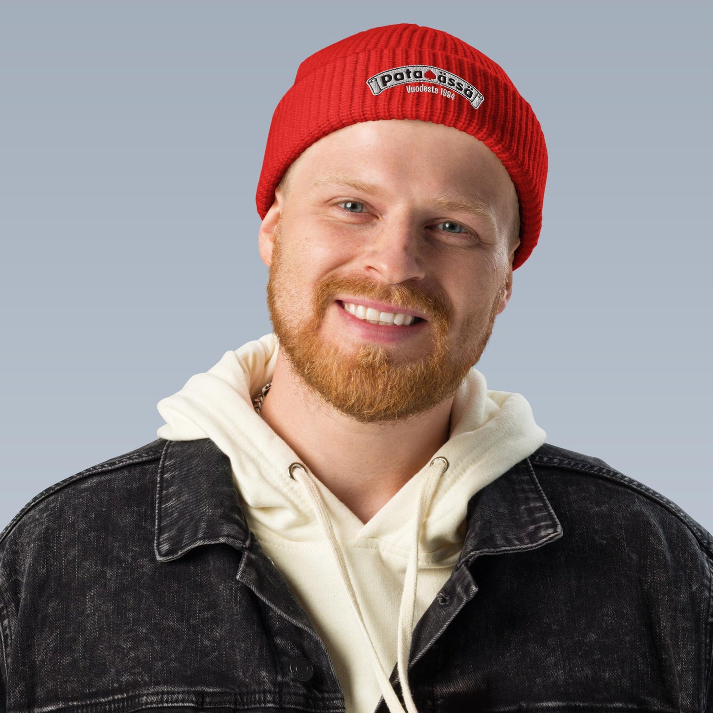 Punainen Pataässä Fisherman -pipo unisex