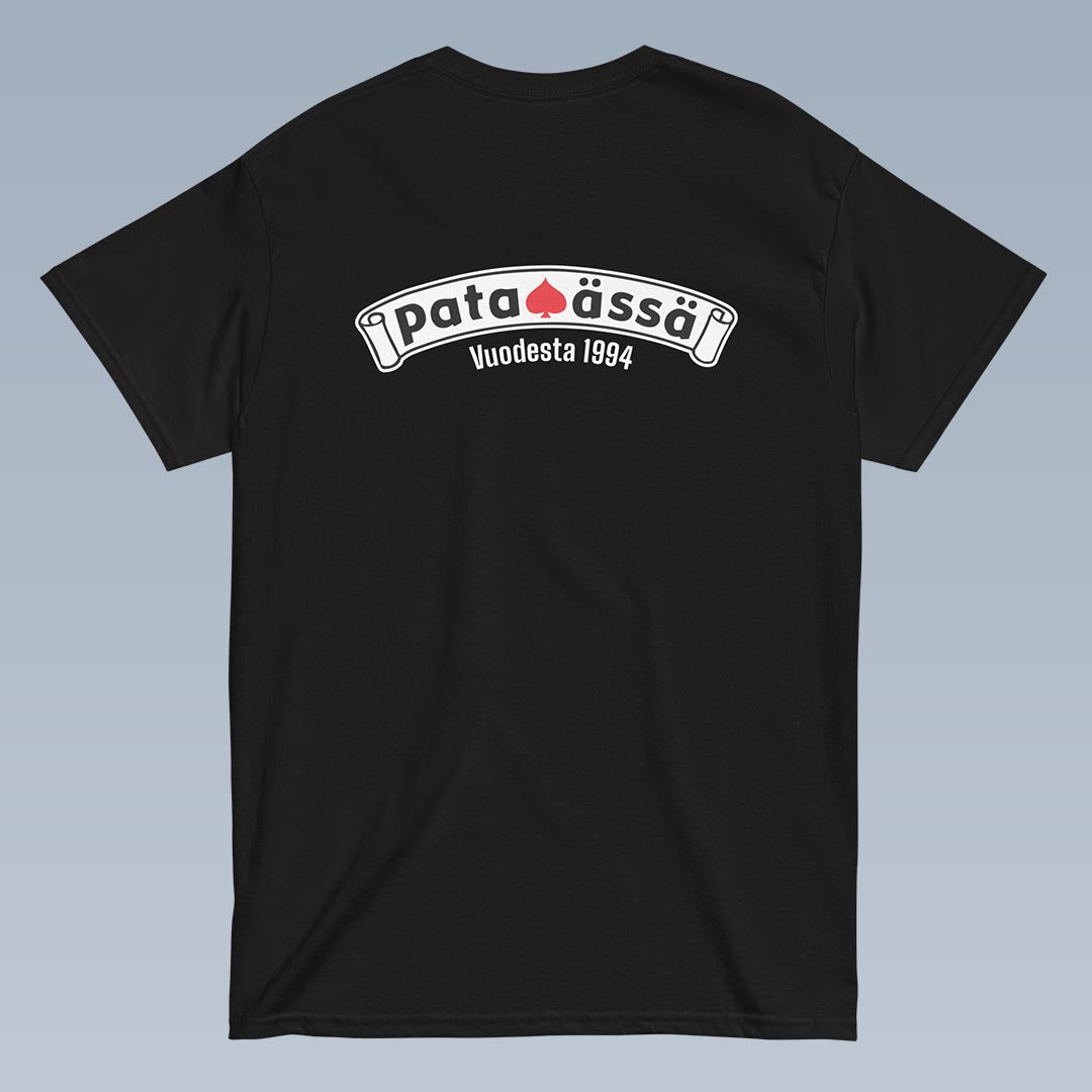 Pataässä hillitty juhla t-paita unisex
