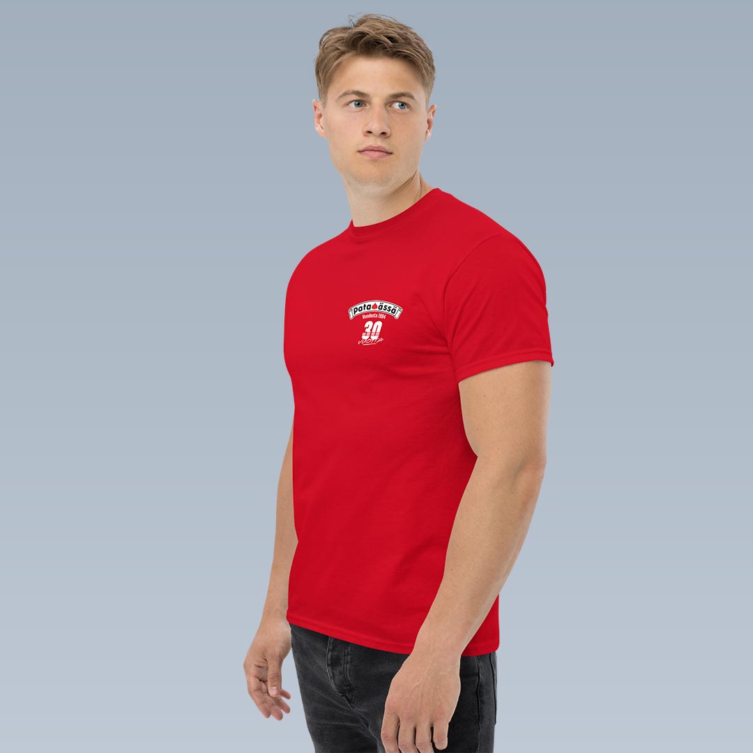Pataässä hillitty juhla t-paita unisex