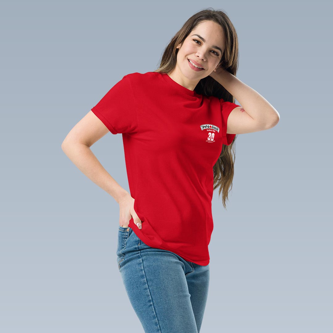 Pataässä hillitty juhla t-paita unisex