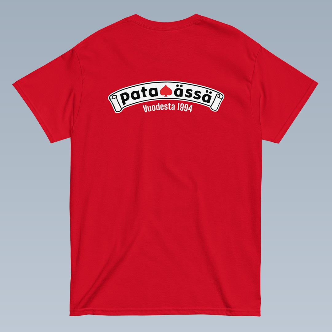 Pataässä hillitty juhla t-paita unisex